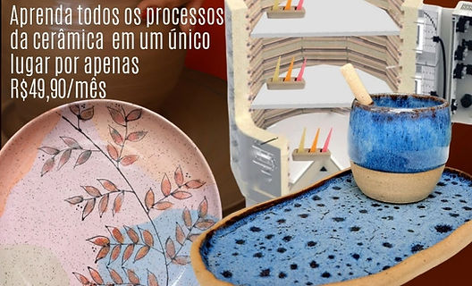 Capa das Aulas Online de Cerâmica